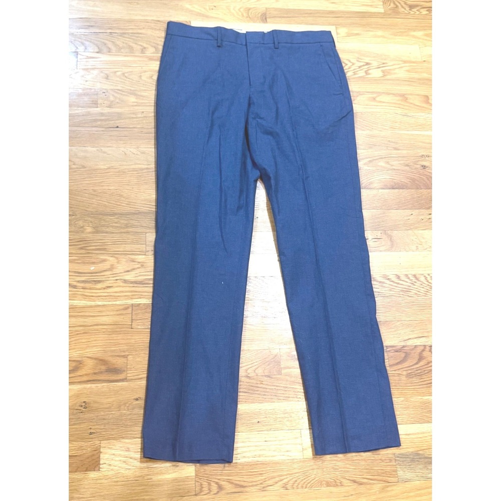 J.Crew Bedford Tapered Fit Dress Pants Mens 34x34 Navy Blue‎ 100% Cotton NWT